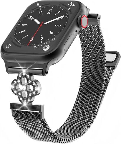 حلقة شبكية رقيقة متوافقة مع نطاقات ساعة Apple للنساء 40mm 41mm 38mm 42mm Series 10 9 8 7 6 5 4 3 2 1 SE in Saudi Arabia