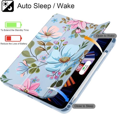 Tuiklol for iPad (A16 Chip) 11th Generation 11 inch 2025 / iPad 10th Generation 10.9 inch 2022 Case, Buit in Pencil Holder with Clear Back Shell Cover Trifold Stand Auto Wake/Sleep, Space Comets in Saudi Arabia