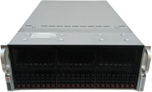 Supermicro A+ Server AS-4124GS-TNR 4U, Supports 8X PCIe 4.0 GPU, 2X EPYC 7742 64-Core CPU, 1TB 2933MHz Memory, 2X 480GB SSD, Rails (Renewed) in Saudi Arabia