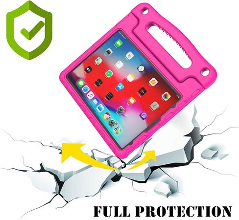 Kids Case for 10.9" iPad Air 5th/4th Generation (2022/2020) & iPad Pro 11" (2021/2020/2018) Case Lightweight Shockproof Convertible Protection Case with Built-in Handle Stand Cover (Rose) in Saudi Arabia