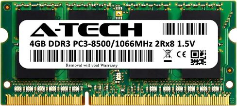 A-Tech 4GB RAM for COMPAQ PRESARIO CQ56 | DDR3 1066MHz SODIMM PC3-8500 204-Pin Non-ECC Memory Upgrade Module in Saudi Arabia
