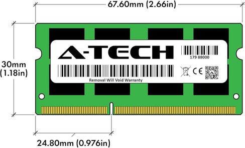 A-Tech 4GB RAM for COMPAQ PRESARIO CQ56 | DDR3 1066MHz SODIMM PC3-8500 204-Pin Non-ECC Memory Upgrade Module in Saudi Arabia