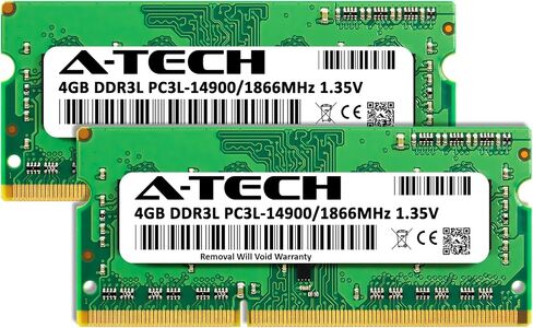 A-Tech 4GB RAM لـ Dell Inspiron 22 3265 ، 24 3455 All-in-One Desktop | DDR3/DDR3L 1866MHz PC3L-14900 SODIMM 1.35V 204-PIN NONCC SO-DIMM ترقية in Saudi Arabia