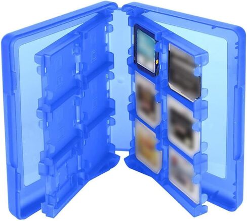 DOMCCY 28 في 1 لعبة CARD CASE HOLDER CARTRIDGE CARTRIDGE BOX TRADING CLOSS CART CARCE CASE Organizer for Nintendo 3DS Vedio Games (Blue) in Saudi Arabia