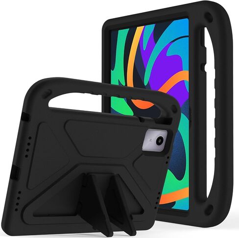 علبة الحماية الكاملة للأطفال متوافقة مع Lenovo Tab M11 11 بوصة TB-331FC 2023/Xiaoxin Pad 2024 CASE 11inch ، Wight Weight Proof Handle Cover Cover Friendly Cover (Black) in Kuwait