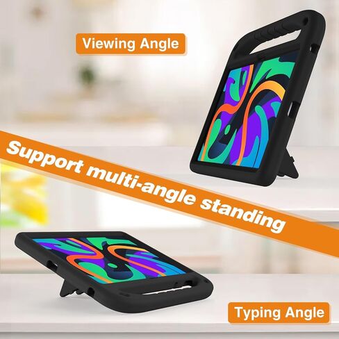 علبة الحماية الكاملة للأطفال متوافقة مع Lenovo Tab M11 11 بوصة TB-331FC 2023/Xiaoxin Pad 2024 CASE 11inch ، Wight Weight Proof Handle Cover Cover Friendly Cover (Black) in Kuwait