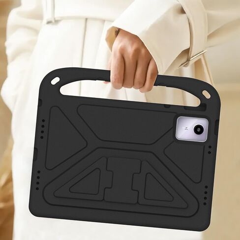 علبة الحماية الكاملة للأطفال متوافقة مع Lenovo Tab M11 11 بوصة TB-331FC 2023/Xiaoxin Pad 2024 CASE 11inch ، Wight Weight Proof Handle Cover Cover Friendly Cover (Black) in Kuwait
