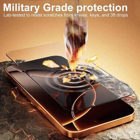 Screen Protector For iphone 17, 6.3-inch Tempered Glass, 9H Hardness, 2-Pack with Installation Kit，automatically removing dust and air bubbles in Saudi Arabia