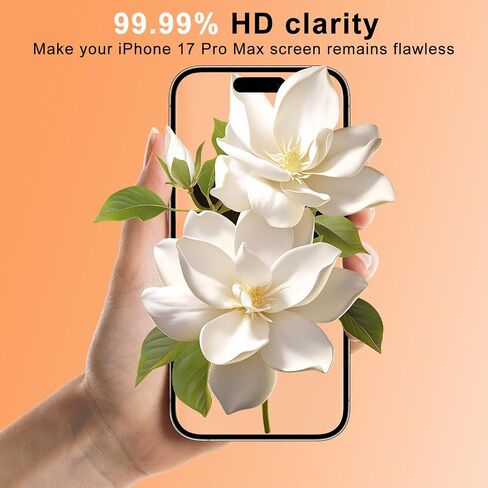 Screen Protector For iphone 17, 6.3-inch Tempered Glass, 9H Hardness, 2-Pack with Installation Kit，automatically removing dust and air bubbles in Saudi Arabia