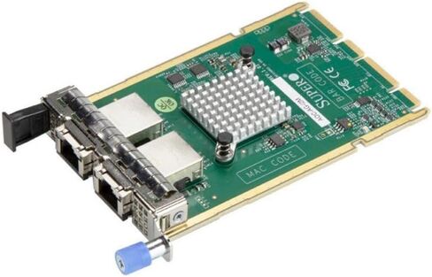 Supermicro AOC-AG-I2M I350 GIGABIT ETHERNET ADAPTER-DUAL-PORT 1GBE RJ45 MONCORS I/O MODULE (AIOM) OCP 3.0 Form in Saudi Arabia