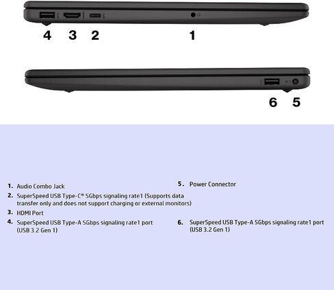HP 255 G10 LAPTOP ، 15.6 "شاشة FHD ، Ryzen 5 7530U معالج ، ذاكرة الوصول العشوائي 32 جيجابايت ، 1 تيرابايت SSD ، Windows 11 Pro ، طلاء مضاد للشفقة ، لوحة اللمس متعددة اللمسات ، كاميرا HD مع الحد من الضوضاء الزمنية للحد من الضوضاء الزمنية in Kuwait