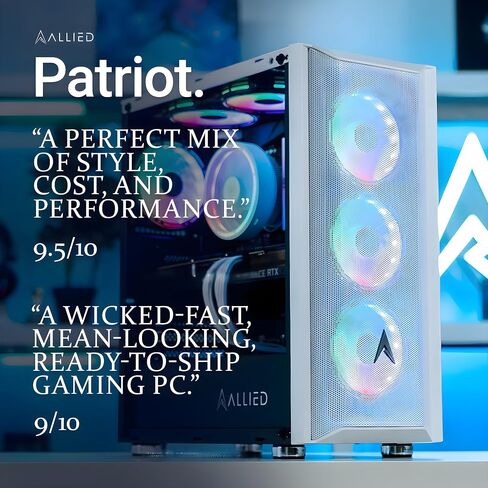 Allied Gaming Patriot Desktop PC: AMD Ryzen 5 3600 ، AMD Radeon RX 580 8GB ، 16GB DDR4 3600MHz ، 500GB SSD ، B450M Motherboard in Saudi Arabia