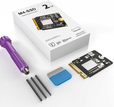 M4 Mac mini DIY Internal SSD 2TB, Speeds Up to 4,200MB/s Storage 2900MB/s Read Upgrade Hard Disk in Saudi Arabia