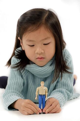 Bruder bworld 60022 Man with Dark Skin/Blue Jeans Toy Figure in Kuwait