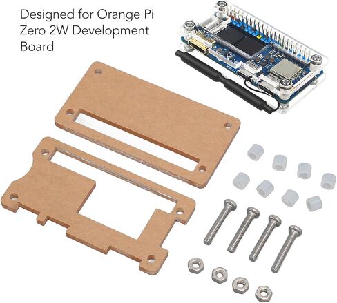 حالة لبرتقالي Pi Zero 2W ثقيلة الدقة الشفافة الدقيقة الدقيقة الدقة حالة لوحة تطوير بسيطة لغطاء Orange PI 2W in Kuwait