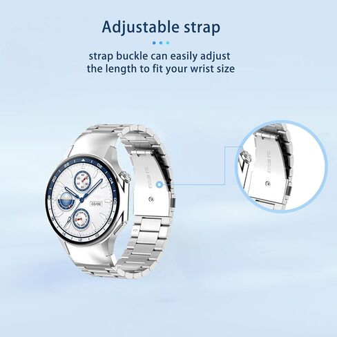 فرقة لـ OnePlus Watch 3 ، الفولاذ المقاوم للصدأ المعدني ، حزام بديل ، فرقة بديلة لـ OnePlus Watch 3 Smartwatch (Silver) in Saudi Arabia