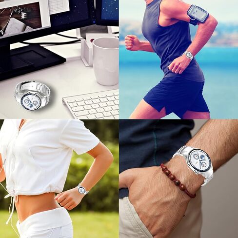 فرقة لـ OnePlus Watch 3 ، الفولاذ المقاوم للصدأ المعدني ، حزام بديل ، فرقة بديلة لـ OnePlus Watch 3 Smartwatch (Silver) in Saudi Arabia