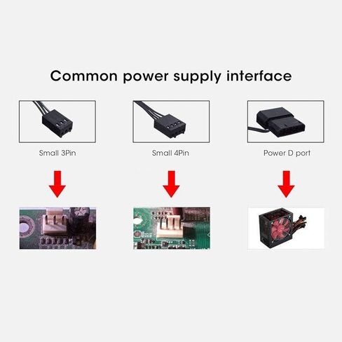 100mm CPU Radiator Cooling Fan, 4Pin PWM 45CFM PC 12V Computer Case Cooler 900 to 2200RPM Speed Regulation 18dBA Low Noise for 9/10CM Double Hole Installation for Desktop Computer Cooling in Saudi Arabia