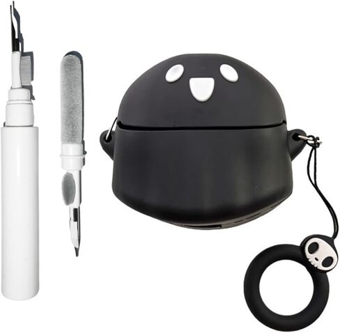 [3 in 1] SKPY Cute Case Compatible with SHOKZ OpenDots ONE with Ring and Cleaning Kit,Soft Silicone 3D Cartoon Design Rugged Shockproof Cover for OpenDots ONE Women Men in Saudi Arabia