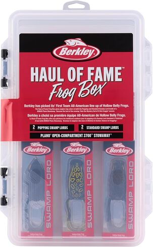 Berkley Froggin 'Haul of Fame Fishing Fishing Kit ، ألوان متنوعة ، ضفادع بطن جوفاء ، شملت بلانو ستاواواي ، ألوان أعلى في كل من أبرام اللوردات المتساقطة والمستنقعات القياسية in Saudi Arabia