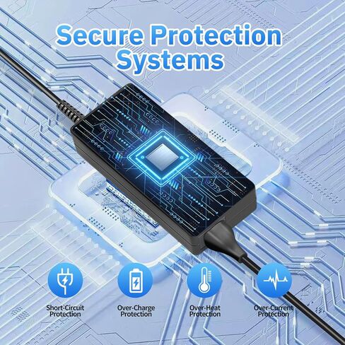 65W شاحن كمبيوتر محمول مناسب لـ Dell Latitude 3520 3420 3320 ، لـ Dell Inspiron 13 14 15 16 17 3000 5000 ، موصل مستدير ، سلك محول الطاقة AC العالمي AC in Saudi Arabia