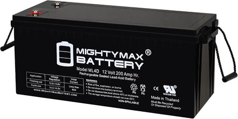 Mighty Max Battery 12V 200AH 4D SLA AGM Battery استبدال أنظمة الطاقة الشمسية in Saudi Arabia