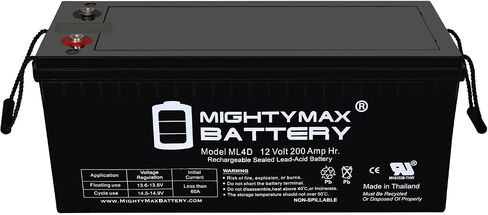 Mighty Max Battery 12V 200AH 4D SLA AGM Battery استبدال أنظمة الطاقة الشمسية in Saudi Arabia
