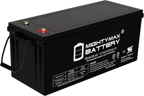 Mighty Max Battery 12V 200AH 4D SLA AGM Battery استبدال أنظمة الطاقة الشمسية in Saudi Arabia