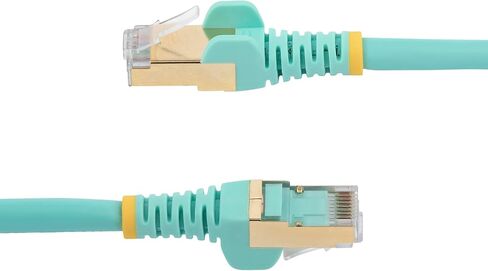 Startech.com 2 M Cat6a Ethernet Cable - 10 Gigabit محمي RJ45 100W POE PATCL CORM - 10GBE STP الفئة 6A كابل شبكة ث/سلالة - Fluke أسود تم اختباره UL/TIA معتمد (6ASPAT2MBK) in Kuwait