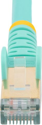 Startech.com 2 M Cat6a Ethernet Cable - 10 Gigabit محمي RJ45 100W POE PATCL CORM - 10GBE STP الفئة 6A كابل شبكة ث/سلالة - Fluke أسود تم اختباره UL/TIA معتمد (6ASPAT2MBK) in Kuwait