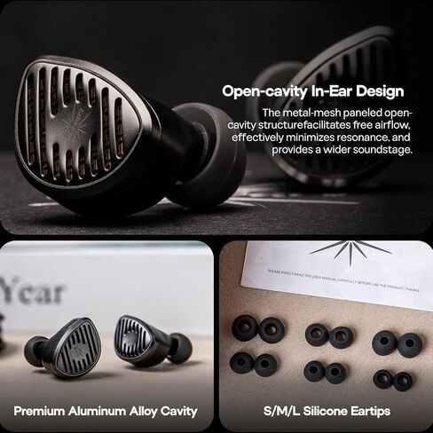 Linsoul Kiwi Ears Septet in Ear Monitor ، 1DD + 4BA + 1 Planar + 1 PZT Quadbrid IEM Ayphones + Tripowin Zonie IEM Cable ، 16 core silver silver plated sphone chords (2 pin 0.78mm ، 3.5mm) (MOSS) (MOSS) in Kuwait