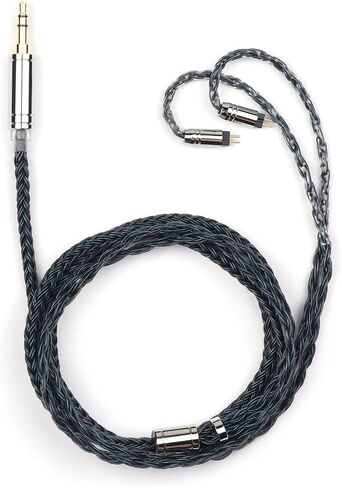 Linsoul Kiwi Ears Septet in Ear Monitor ، 1DD + 4BA + 1 Planar + 1 PZT Quadbrid IEM Ayphones + Tripowin Zonie IEM Cable ، 16 core silver silver plated sphone chords (2 pin 0.78mm ، 3.5mm) (MOSS) (MOSS) in Kuwait