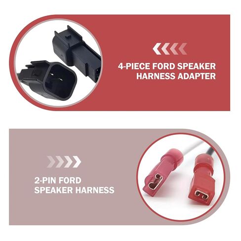 تسخير مكبر صوت Leechio 2 PCS ، موصلات محول مكبر الصوت باستبدال 72-5600 ، متوافق مع Ford F150 F250 Escape Mustang Lincoln Mercury (متعدد الألوان) in Kuwait