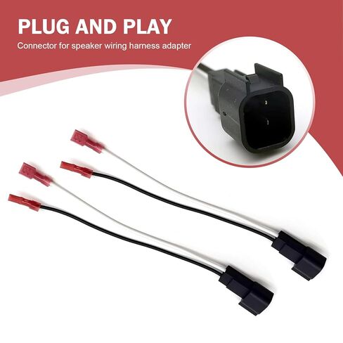 تسخير مكبر صوت Leechio 2 PCS ، موصلات محول مكبر الصوت باستبدال 72-5600 ، متوافق مع Ford F150 F250 Escape Mustang Lincoln Mercury (متعدد الألوان) in Kuwait