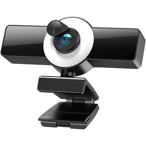 Webcam 4K 8K Full Autofocus Web Camera with LED Fill Light Laptop Desktop for Video Conference in Kuwait