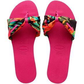 صندل نسائي من Havaianas You St. Tropez Classic Flip Flops على شكل فيونكة - - 6 in Kuwait