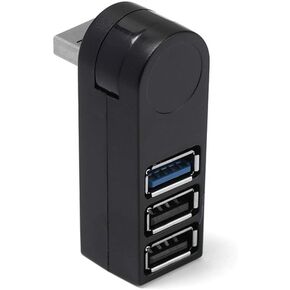 USB Hub 1PC عالي السرعة USB 2.0/3.0 HUB Multi USB SPLITTER 4 PORT EXPANDER متعددة ملحقات الكمبيوتر USB لجهاز الكمبيوتر المحمول (اللون: أسود) (أبيض) in Kuwait
