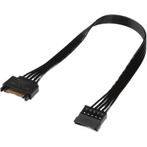 30cm 15Pin SATA Male to Female Power Extension Cable for HDD SSD 18AWG Pure Copper Tinned Wire Power Supply Cable in Kuwait