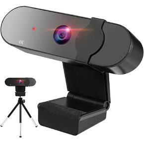 4K Webcam Full 1080P Camera 30fps Computer Web Cam Wide Angle Auto with Tripod Built-in Microphone in Saudi Arabia