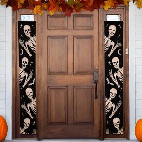 12'' x 72'' Skeletons Halloween Window Banner - Festively Frightening Skeleton Decorations in Saudi Arabia