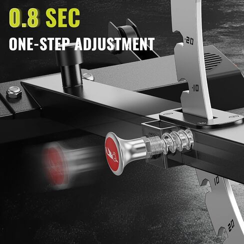 FLYBIRD Workout Bench, Adjustable Weight Bench Foldable Strength Training Bench for Home Gym - Newly Upgraded in Saudi Arabia