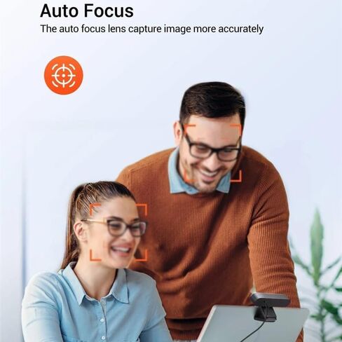 4K 8MP Webcam with Noise-Canceling Microphone Tripod Plug Play Web Camera for Meeting Video in Saudi Arabia