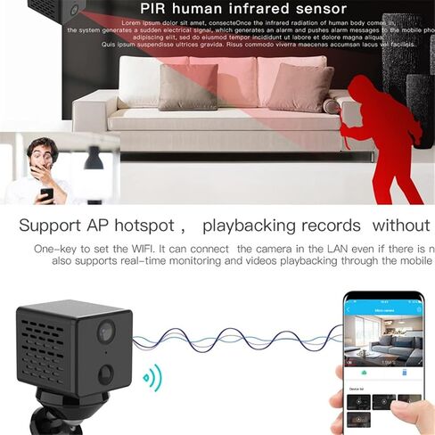 1080P Mini Camera IP Rechargeable Battery Video Security Surveilllance in Saudi Arabia