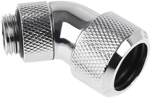 Alphacool 17408 Eiszapfen 16mm Hardtube Compression Fitting 45 ° Rotatable G1/4 - تركيبات تبريد الماء الكروم in Saudi Arabia