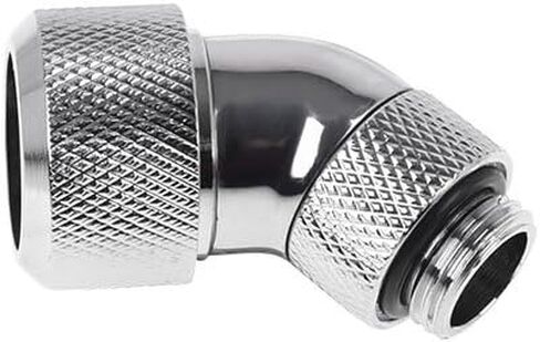 Alphacool 17408 Eiszapfen 16mm Hardtube Compression Fitting 45 ° Rotatable G1/4 - تركيبات تبريد الماء الكروم in Saudi Arabia