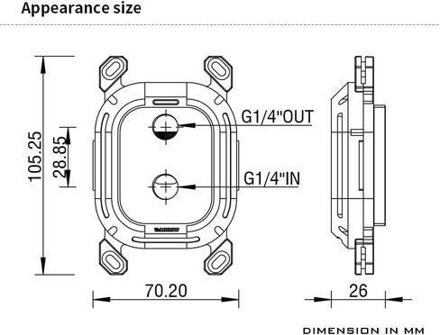 Barrow Kepler Series LTHOA-04N CPU Water Block for AMD Ryzen 3 5 7 9 Socket AM5 AM4 Red Copper Waterblock with LRC 2.0 5v 3Pin aRGB LED and Adapter (Black) in Saudi Arabia