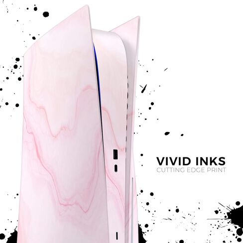 Marble Surface V1 Pink - Design Skinz Full-Body Cover Wrap Decal Skin-Kit Compatible with The Sony Playstation 4 Console + Controller in Kuwait