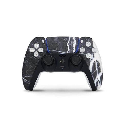 Natural Black & White Marble Stone - Design Skinz Full-Body Cover Wrap Decal Skin-Kit Compatible with The Sony Playstation 3 Console + Controller in Kuwait