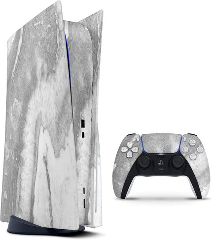 Gray Slate Marble V26 - Full-Body Cover Wrap Decal Skin-Kit Compatible with The Sony Playstation 4 Console Pro in Saudi Arabia