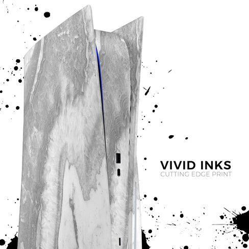 Gray Slate Marble V26 - Full-Body Cover Wrap Decal Skin-Kit Compatible with The Sony Playstation 4 Console Pro in Saudi Arabia